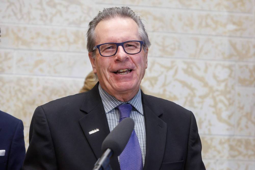 MIKE DEAL / FREE PRESS FILES
City of Selkirk Mayor Larry Johannson: “Stability isn’t really in President Trump’s vocabulary, because he can change his mind before the day is over.”