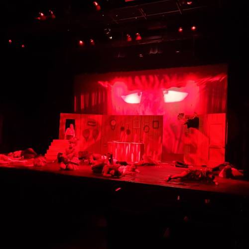 Supplied
                                In Evil Dead: The Musical, five college students go to an abandoned cabin in the woods and accidentally unleash an evil force that turns them all into demons.
