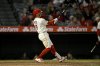 Los Angeles Angels' Zach Neto hits a solo home run against the Pittsburgh Pirates during the eighth inning of a baseball game in Anaheim, Calif., Thursday, April 24, 2025. (AP Photo/Alex Gallardo)
