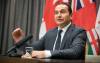Ruth Bonneville / Free Press
                                Premier Wab Kinew speaks to the media at the Legislative Building, Monday, where he announced that the province is expropriating Lemay Forest and turning it into a provincial park.