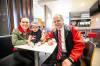 MIKAELA MACKENZIE / FREE PRESS
                                Winnipeg North incumbent MP Kevin Lamoureux, his daughter, MLA Cindy Lamoureux, and her son, 5-month-old Hudson Burns, at the Keewatin Street McDonald’s that becomes a town hall for the two politicians every Saturday.