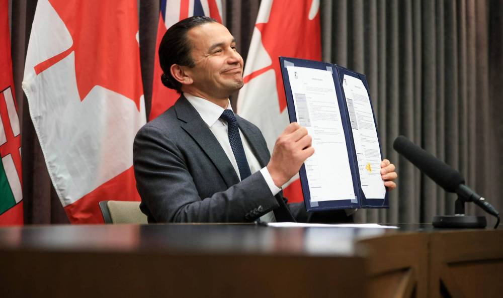 Ruth Bonneville / Free Press
Manitoba Premier Wab Kinew