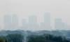 JOHN WOODS / FREE PRESS Smoke from a northern fire blows into Winnipeg Sunday, May 12, 2024. Reporter: tyler
