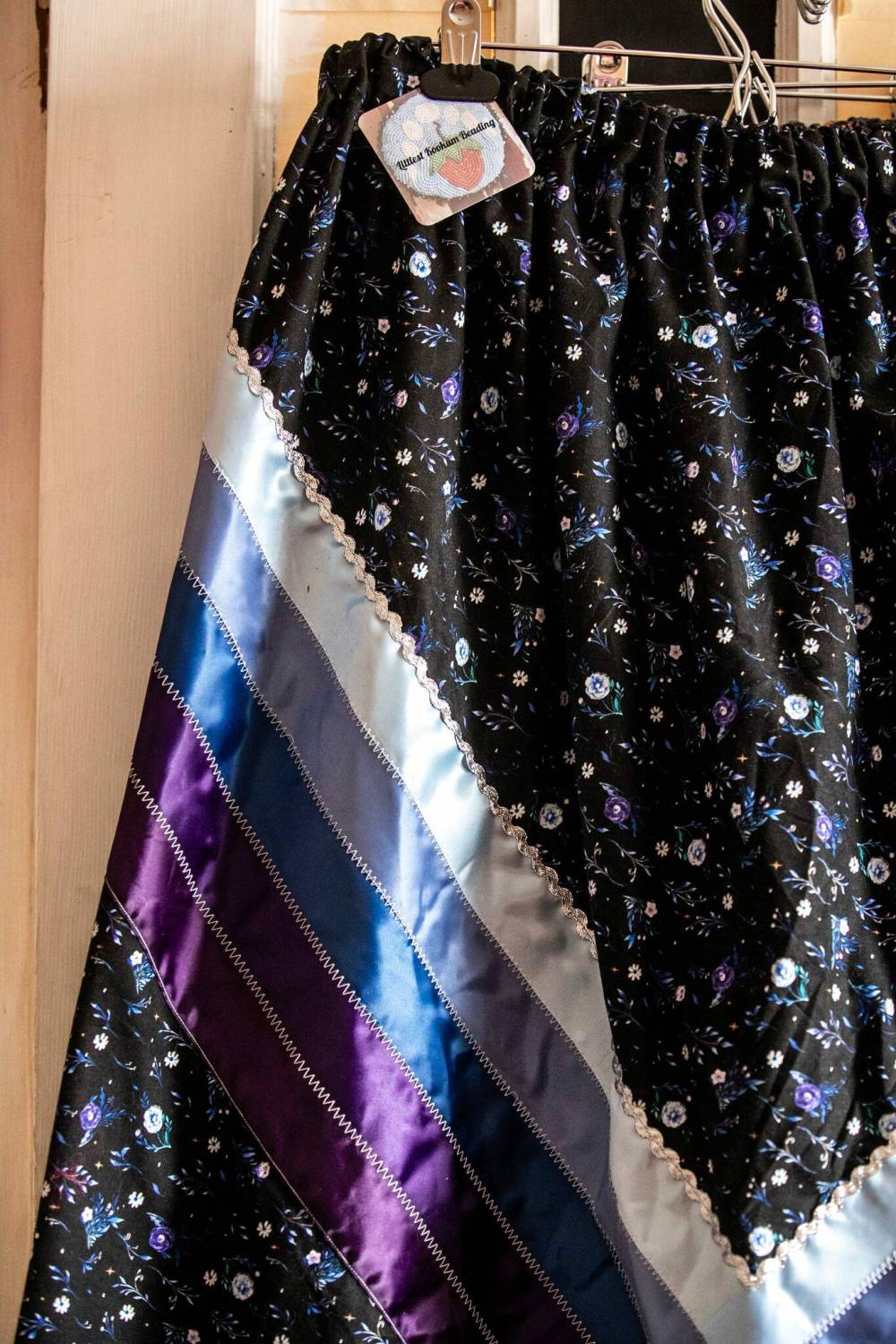 Ryleigh Todd-Moore creates beadwork, jewelry and ribbon skirts under the brand Littlest Kookum Beading.