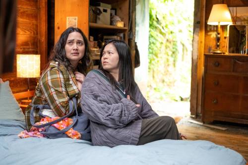 Luka Cyprian / Bleecker Street
                                Lily Gladstone (left) and Kelly Marie Tran play a couple having trouble conceiving.