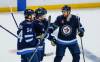 John Woods / THE CANADIAN PRESS
                                Winnipeg Jets Dylan Samberg, Neal Pionk, Cole Perfetti and Nino Niederreiter celebrate Pionk’s goal against the Anaheim Ducks during the second period of the Jets’ 2-1 OT win in Winnipeg on Wednesday.