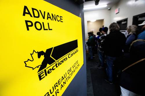 MIKAELA MACKENZIE / FREE PRESS
                                Across the country, 7.28 million Canadians voted in the advance poll, up from 5.85 million in 2021.
