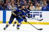 Scott Kane / The Associated Press
                                St. Louis Blues’ Cam Fowler controls the puck during the second period.