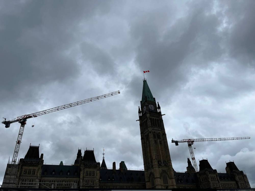 Russell Wangersky/Free Press
The Canadian parliament under repair, June 8, 2024. It’s not just the Parliament buildings: the public service needs repairs as well.