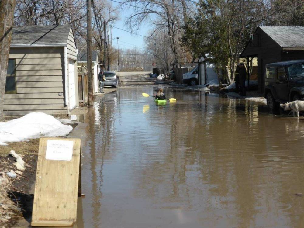 SUPPLIED
                                Draining issues around the Wildwood area, pictured in late March.