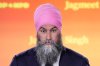 New Democratic Party Leader Jagmeet Singh addresses supporters at his campaign headquarters on election night, in Burnaby, B.C., Monday, April 28, 2025. THE CANADIAN PRESS/Ethan Cairns