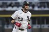 Chicago White Sox's Andrew Benintendi rounds the bases after hitting a solo home run during the first inning of a baseball game against the Chicago White Sox in Chicago, Tuesday, April 29, 2025. (AP Photo/Nam Y. Huh)
