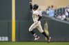 Minnesota Twins' Byron Buxton (25) runs the bases after hitting a three-run home run during the third inning of a baseball game against the Baltimore Orioles, Wednesday, May 7, 2025, in Minneapolis. (AP Photo/Abbie Parr)