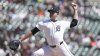 Detroit Tigers pitcher Tarik Skubal throws against the Baltimore Orioles in the first inning during a baseball game, Sunday, April 27, 2025, in Detroit. (AP Photo/Paul Sancya)