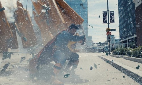 This image released by Warner Bros.Pictures shows David Corenswet in a scene from 