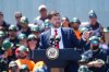 Vice President JD Vance makes remarks during an event to mark the Trump administration's first 100 days at a Nucor Steel Berkeley, Thursday, May 1, 2025, in Huger, S.C. (AP Photo/Meg Kinnard)