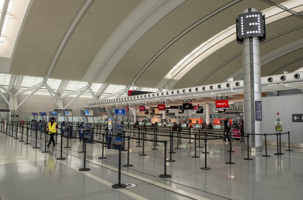 The departures level at Pearson Airport in Toronto is shown on Tuesday January 26, 2021. THE CANADIAN PRESS/Frank Gunn
