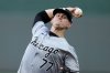 FILE - Chicago White Sox starting pitcher Chris Flexen throws during the first inning of a baseball game against the Kansas City Royals, Friday, July 19, 2024, in Kansas City, Mo. (AP Photo/Charlie Riedel, File)