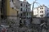 Rescuers search for victims in an apartment building destroyed by a Russian missile attack in the centre of Lviv, Western Ukraine on Sept. 4, 2024. THE CANADIAN PRESS/AP-Mykola Tys