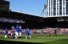 Brentford's Mikkel Damsgaard shoots from a free kick, during the English Premier League soccer match between Brentford and Chelsea, at the Gtech Community Stadium, in London, Sunday April 6, 2025. (John Walton/PA via AP)