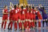 The Canadian women's futsal team is shown celebrating after its 6-0 win over Honduras at the CONCACAF W Futsal Championship in Guatemala City in this April 30, 2025 handout photo. THE CANADIAN PRESS/HO, CONCACAF, Victor Straffon, Straffon Images *MANDATORY CREDIT*