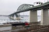 The Peace Bridge connects the United States and Canada, Thursday, Feb. 27, 2025, in Buffalo, N.Y. (AP Photo/Lauren Petracca)