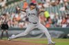 New York Yankees starting pitcher Carlos Carrasco delivers during the first inning of a baseball game against the Baltimore Orioles, Wednesday, April 30, 2025, in Baltimore. (AP Photo/Stephanie Scarbrough)