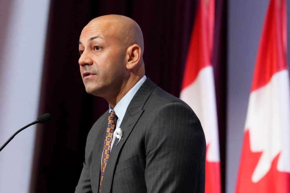 Yukon Premier Ranj Pillai speaks during a press conference in Ottawa, Dec. 6, 2024. THE CANADIAN PRESS/Sean Kilpatrick