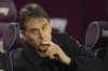 FILE - West Ham's manager Julen Lopetegui looks on before the start of the English Premier League soccer match between West Ham United and Liverpool at the London Stadium in London, Sunday, Dec. 29, 2024. (AP Photo/Kirsty Wigglesworth, File)