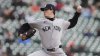 New York Yankees pitcher Max Fried throws against the Detroit Tigers in the first inning during a baseball game, Wednesday, April 9, 2025, in Detroit. (AP Photo/Paul Sancya)