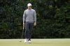 Rory McIlroy, of Northern Ireland, walks on the green on the fifth hole during a practice around at the Masters golf tournament, Wednesday, April 9, 2025, in Augusta, Ga. (AP Photo/Ashley Landis)