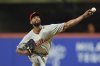 Philadelphia Phillies' Cristopher Sánchez pitches during the second inning of a baseball game against the New York Mets Tuesday, April 22, 2025, in New York. (AP Photo/Frank Franklin II)