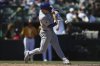 Chicago Cubs' Matt Shaw (6) hits an RBI single against the Athletics in the seventh inning of a baseball game Wednesday, April 2, 2025, in West Sacramento, Calif. (AP Photo/Scott Marshall)
