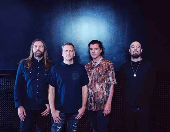 Fully loaded: Bush, from left: Chris Traynor, Corey Britz, Gavin Rossdale and Nik Hughes. (Shervin Lainez photo)