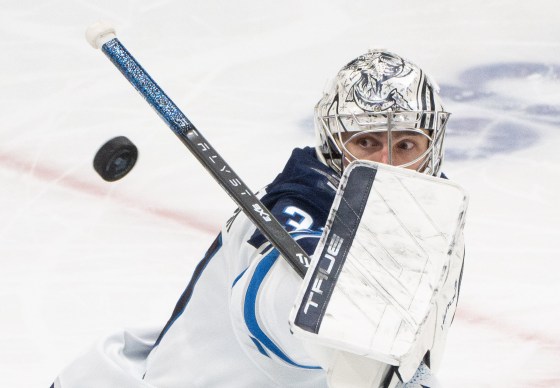 Winnipeg Jets goaltender Connor Hellebuyck is set to make his 62nd start and 63rd appearance this season. (Christinne Muschi / The Canadian Press files)