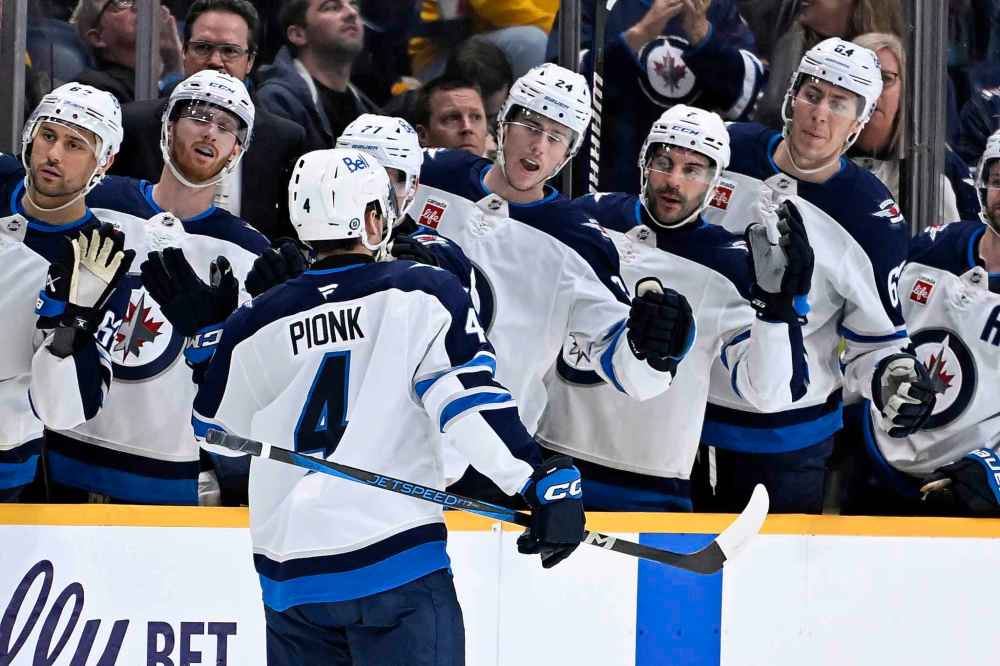 JOHN AMIS / THE ASSOCIATED PRESS FILES
In six seasons with the Jets, Neal Pionk has produced 37 goals and 216 points to go along with 14 assists in 22 playoff games.