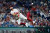 FILE -Phillies' Kody Clemens in action during a baseball game against the Tampa Bay Rays, in Philadelphia, Sept. 9, 2024. (AP Photo/Derik Hamilton)