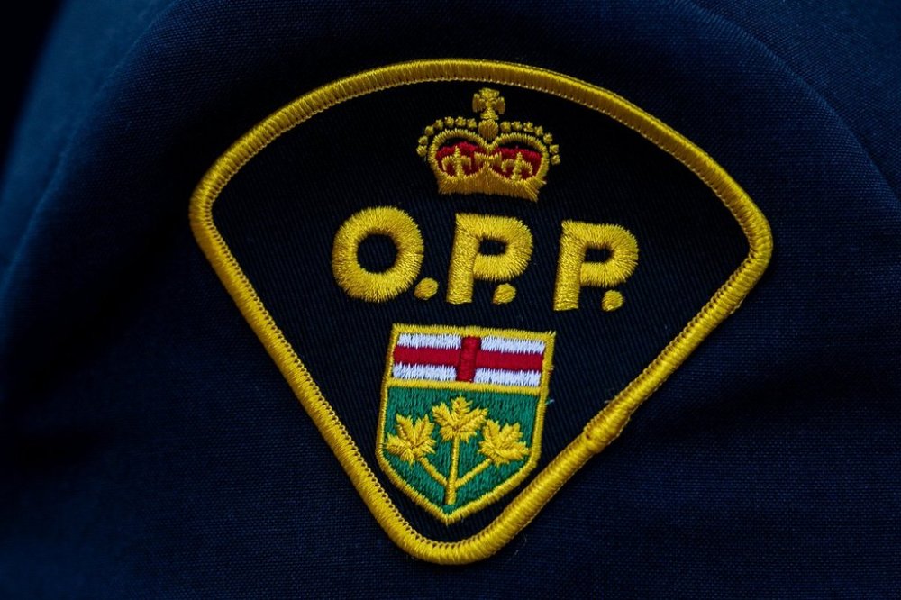 An Ontario Provincial Police (OPP) patch is seen in Ottawa, on September 29, 2024. THE CANADIAN PRESS/Spencer Colby