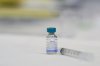 A dose of the measles, mumps, and rubella (MMR) vaccination awaits the next patient during a vaccine clinic at Southwestern Public Health in St. Thomas, Ont., on Tuesday, March 4, 2025. THE CANADIAN PRESS/ Geoff Robins