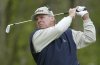 FILE - Jay Sigel watches his tee shot on the 12th hole during the second round of the Senior PGA Farmers Charity Classic, Saturday, May 25, 2002, in Ada, Mich. (AP Photo/Al Goldis,File)