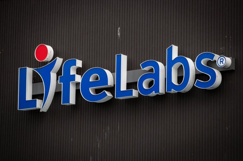 A sign is seen outside a LifeLabs location in North Vancouver, B.C., Oct. 22, 2021. THE CANADIAN PRESS/Darryl Dyck