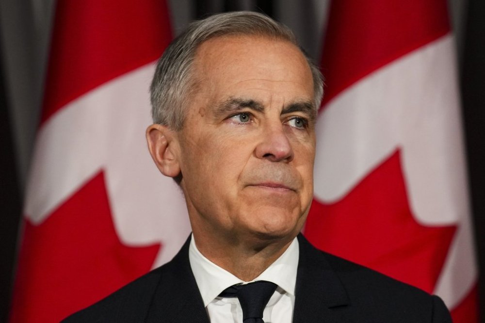 Prime Minister Mark Carney delivers a statement in Hamilton, Ont., on Sunday, April 27, 2025, regarding the incident at the Lapu Lapu Day block party in Vancouver. THE CANADIAN PRESS/Sean Kilpatrick