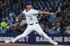 Blue Jays starting pitcher Chris Bassitt (40) throws to an Atlanta Braves batter in the first inning of interleague baseball action in Toronto on Wednesday, April 16, 2025. THE CANADIAN PRESS/Jon Blacker