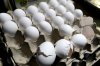 FILE - A carton of eggs sit on a counter in the kitchen inside of 5 Rabanitos restaurant in Chicago, Feb. 16, 2025. (AP Photo/Nam Y. Huh, File)