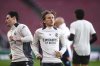 Real Madrid's Luka Modric during a training session at the Emirates Stadium, in London, Monday April 7, 2025, a day ahead of the 1st leg Champions League soccer match against Arsenal on Tuesday. (Bradley Collyer/PA via AP)