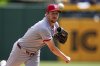 St. Louis Cardinals pitcher Erick Fedde delivers during the first inning of a baseball game against the Pittsburgh Pirates in Pittsburgh, Wednesday, April 9, 2025. (AP Photo/Gene J. Puskar)