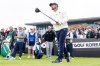 Captain Bryson DeChambeau of Crushers GC hits his shot from the first tee during the second round of LIV Golf Korea at Jack Nicklaus Golf Club on Saturday, May 3, 2025 in Incheon, South Korea. (Pedro Salado//LIV Golf via AP)