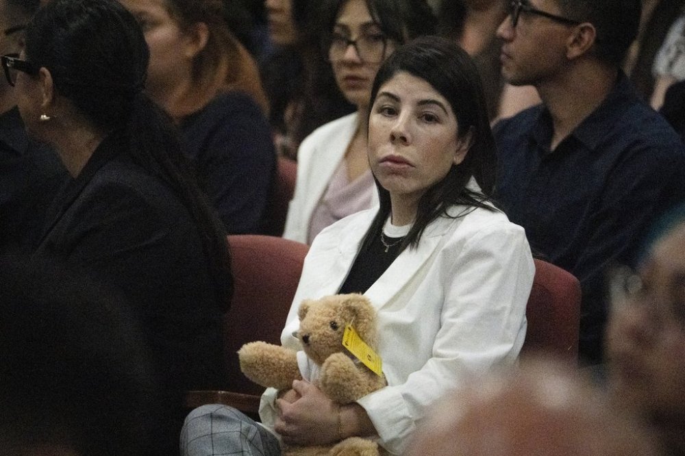 Family members await the start of the sentencing for Patrick Crusius, the Walmart mass shooter, at the Enrique Moreno County Courthosue in El Paso, Texas, on April 21, 2025. (Omar Ornelas/Pool Photo via AP)