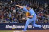 Toronto Blue Jays relief pitcher Paxton Schultz throws to a Seattle Mariners batter in his major league debut during third inning American League baseball action in Toronto on Sunday, April 20, 2025. THE CANADIAN PRESS/Jon Blacker