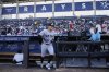 New York Yankees' Aaron Judge runs onto the field before a baseball game against the Tampa Bay Rays at George M. Steinbrenner Field Thursday, April 17, 2025, in Tampa, Fla. (AP Photo/Chris O'Meara)